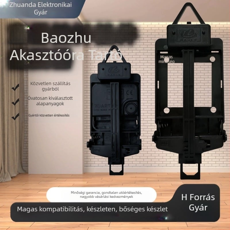 Fali óra keresztszemes díszítéssel - kvarc mozgás, műanyag tok, modern minimalista stílus (Márka: Treasure Book; Mozgás: kvarc; Tok: műanyag; Stílus: modern minimalist)