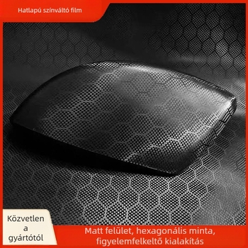 Autó belső tér hexagonális középső pillér film — PVC anyag, hőmérséklet-tűrő, karcolás- és kopásálló, védő felső réteg, univerzális kompatibilitás