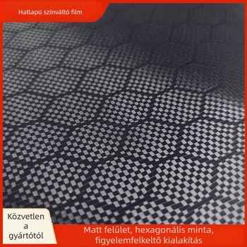 Autó belső tér hexagonális középső pillér film — PVC anyag, hőmérséklet-tűrő, karcolás- és kopásálló, védő felső réteg, univerzális kompatibilitás