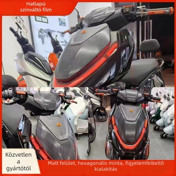 Autó belső tér hexagonális középső pillér film — PVC anyag, hőmérséklet-tűrő, karcolás- és kopásálló, védő felső réteg, univerzális kompatibilitás