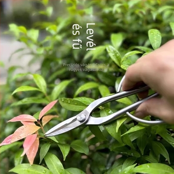 Teljes acél kertészeti metszőolló rügyek és virágok vágásához – bonsai és kerthez