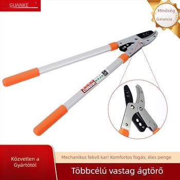 SK5-ös acél metszőolló vastagított nyéllel, kerti metszőeszköz