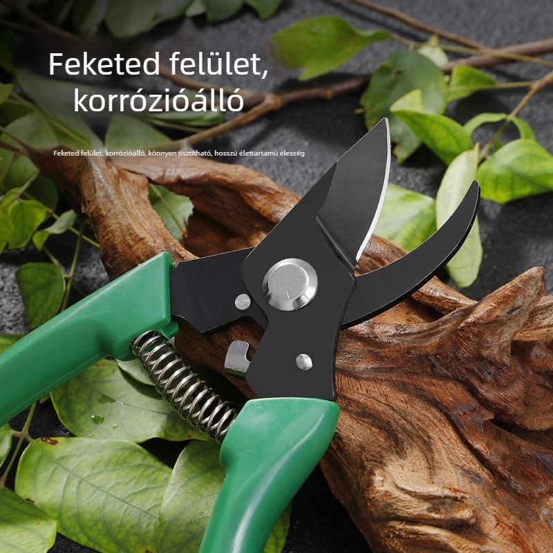 Virág- és fa Metszőolló, gyümölcsfa metszeésre, vastag ágak vágására, kerti szerszám