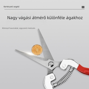Rozsdamentes acél metszőolló kerthez és kültéri használatra – ágak és virágok metszésére