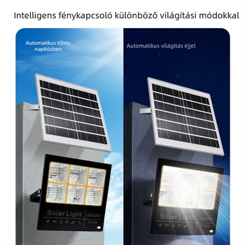 Napelemes LED reflektor kültérre, IP65, távirányítóval, teljesítmény 100, modell XZ-HJG-4