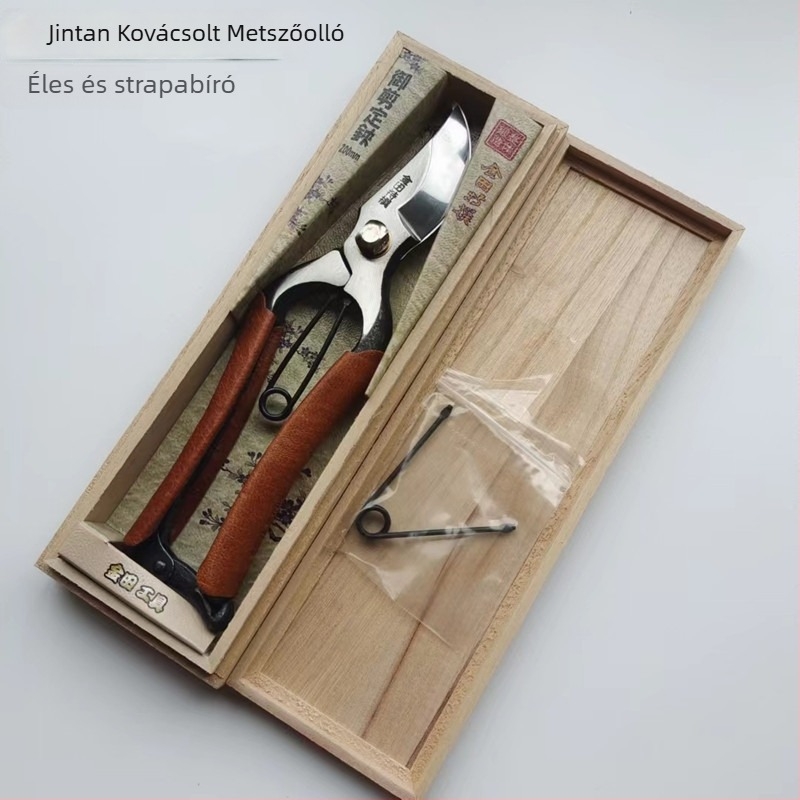 Jintian metszőolló, magas széntartalmú acél, krómozott felület.