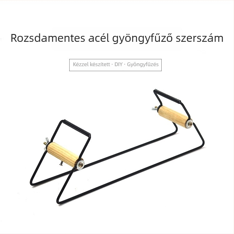 Kézzel készített gyöngyfűző eszköz, európai stílusú rozsdamentes acélból, kerek gyöngyök fűzésére szolgáló eszköz, DIY gyöngyfűző gép