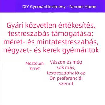 Fotó alapján készült 5D gyémántfestő készlet kerek és négyzet alakú gyémántokkal