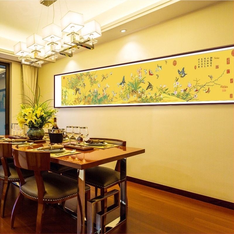 Keresztszemes készlet – kínai stílusú sorozat, Mona Lisa royal family, pamut vászon, 9CT, keresztszemes hímzés