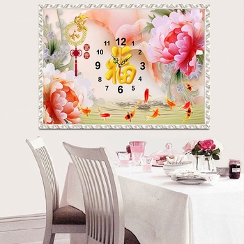 Gyémántfestő készlet — modern minimalista stílus, vászon, motívum növények és virágok, nappaliba, kód Y2589