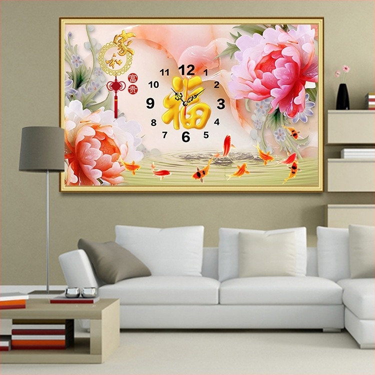 Gyémántfestő készlet — modern minimalista stílus, vászon, motívum növények és virágok, nappaliba, kód Y2589