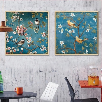 Mona Lisa keresztszemes készlet: virágok/fű/levelek mintázat, 11CT