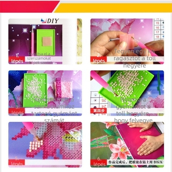 Új Fushou kínai stílusú gyémántos festmény – teljes készlet