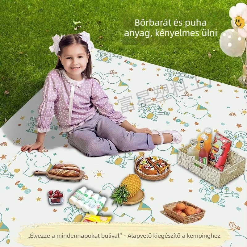 Egyszer használatos piknik takaró kempingezéshez – nem szőtt anyag, vízálló és nedvességálló, bőrbarát és légáteresztő anyag, 4–8 személyre, súly 190 g