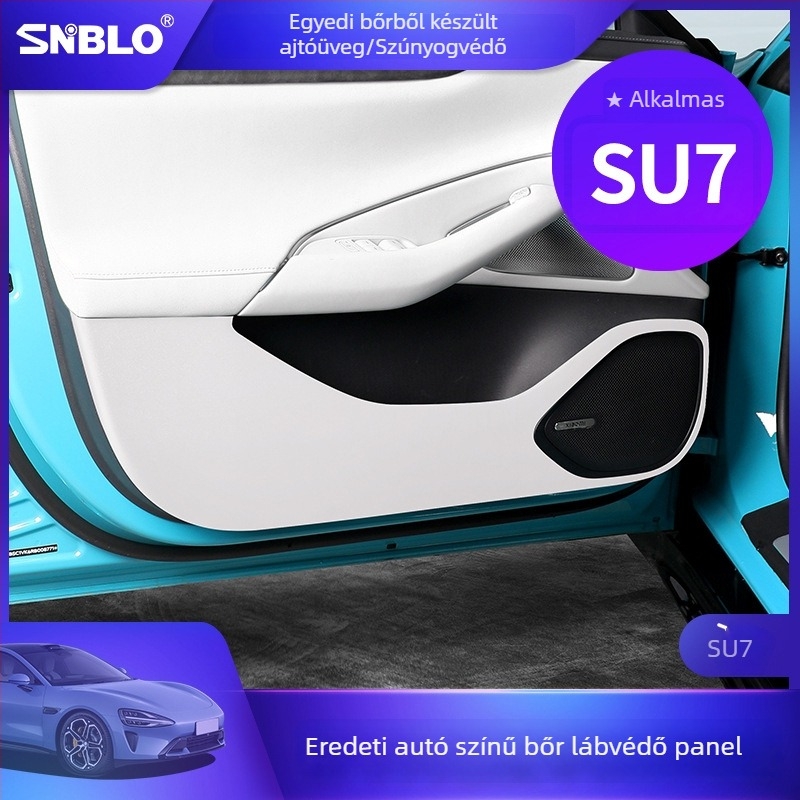 SU7-hez készült bőr belső ajtóvédő – karcolás elleni védelem, ütésálló, SNBLO, testreszabás