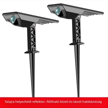 Herbert napelemes kültéri lámpa – kert- és tájvilágításhoz, állítható fénycsóva szög 5–90°, zoom funkció, hosszú hatótávolságú kis vetítőfény