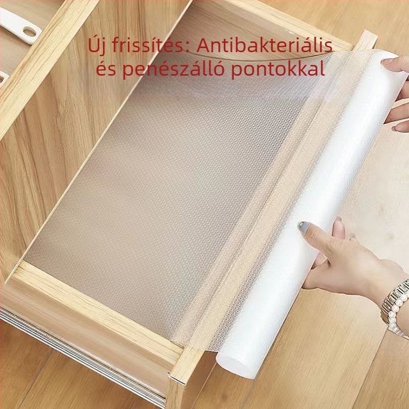 Pontozott mintás nedvesség- és olajálló fiókalátét, vastag, ideális a konyhában, a szekrényekben és a gardróbban
