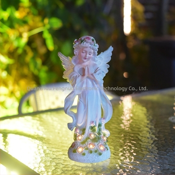 Napelemes tájvilágítás kültérre – Európai stílusú angyalkert, LED amber, IP65, Modell Fairy Landscape Light (1W, 1.2V)
