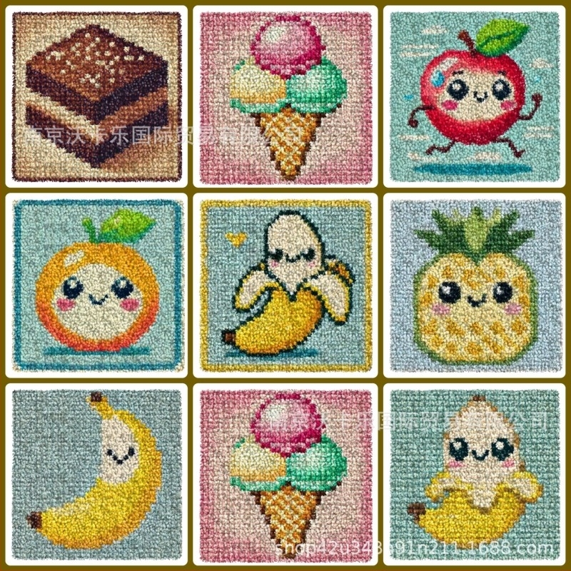 DIY bagoly párna hímzőkészlet gyapjúfonallal