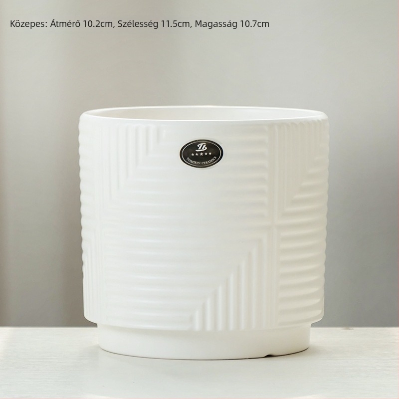 Kerámia virágcserép, padlón álló, kínai stílusú, otthoni kertészkedéshez