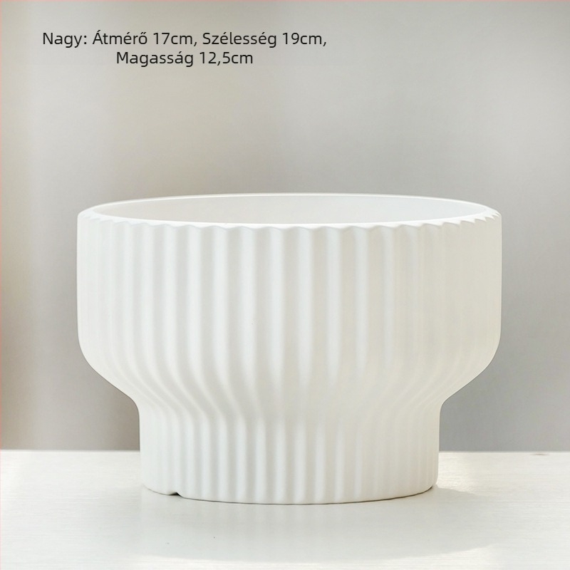 Kerámia virágcserép, padlón álló, kínai stílusú, otthoni kertészkedéshez