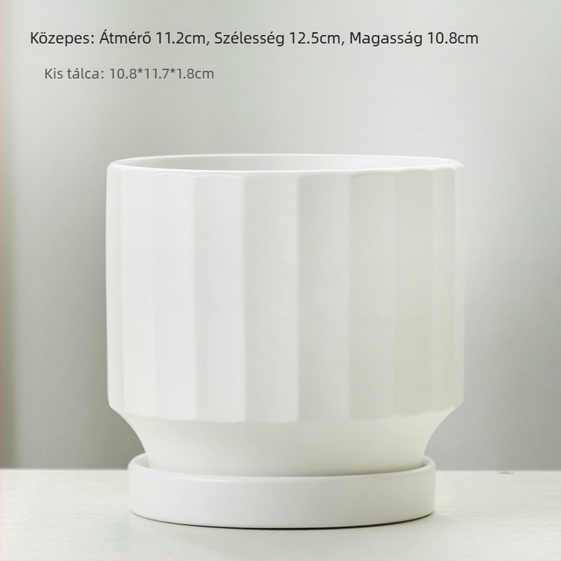 Kerámia virágcserép, padlón álló, kínai stílusú, otthoni kertészkedéshez