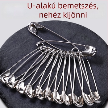 Shanghui fém ruházati biztonsági tűk – vastagított kivitel, klasszikus stílusú nagy papírkapcsok és címketűk