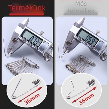 Shanghui fém ruházati biztonsági tűk – vastagított kivitel, klasszikus stílusú nagy papírkapcsok és címketűk