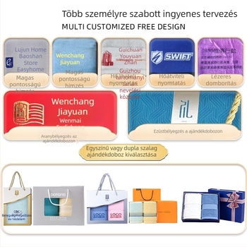 Szállodai pamut köntös hímzéssel, 1150 g, Ply szál, varrott, uniszex, testreszabható hímzés