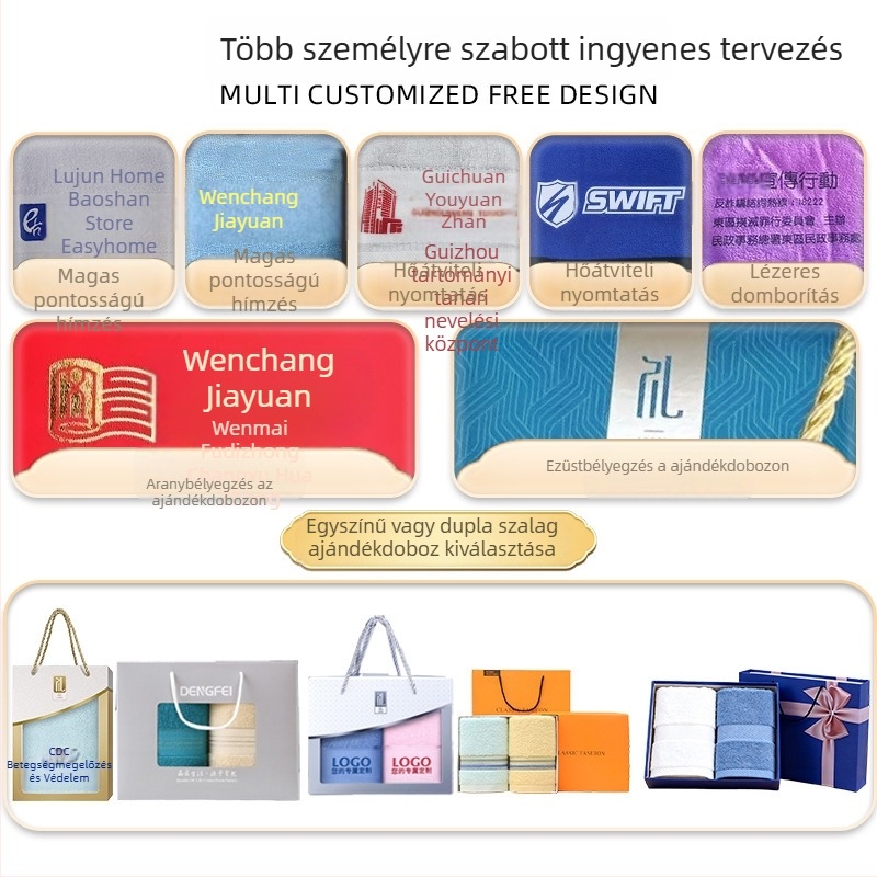 Szállodai pamut köntös hímzéssel, 1150 g, Ply szál, varrott, uniszex, testreszabható hímzés