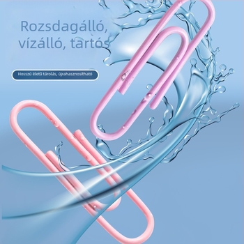 Fém papírklipsz Truecolor Pclip, modell Pclip, anyaga: fém, csomagolás: konzervdoboz, 500 darab