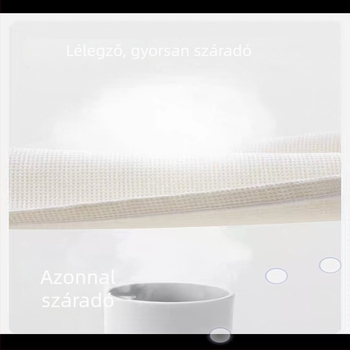 100% pamut fürdőköntös kapucnival, honeycomb textúra, uniszex, 470–530 g