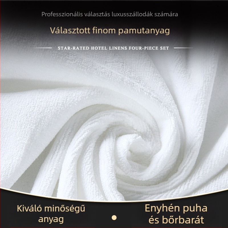Szállodai fürdőköpeny 100% pamutból, hosszú waffel-textúra, zseb, 1200 g, varrásos kivitel, logó nyomtatás elérhető