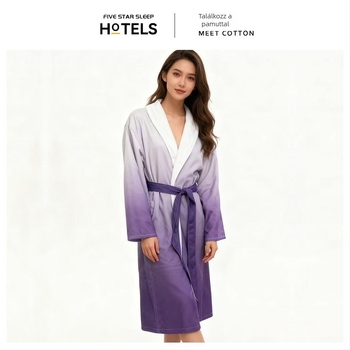 Gabardine fürdőköpeny, téli, fehér, puha és nedvszívó, szállodákhoz és spa-khoz