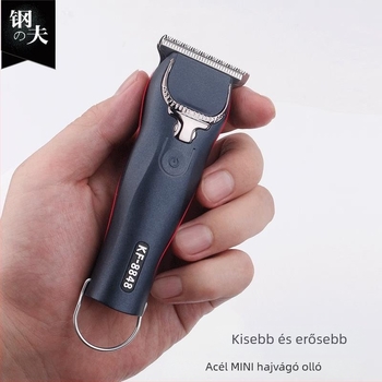 Acélgravírozott elektromos hajvágó szalonhasználatra, retro fade stílussal, professzionális trimming clipper