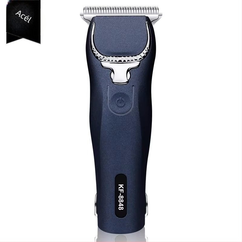 Acélgravírozott elektromos hajvágó szalonhasználatra, retro fade stílussal, professzionális trimming clipper