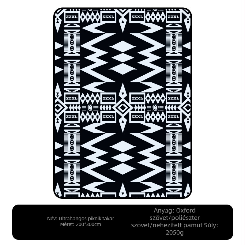 Kempingezésre szóló piknik matrac • Three Little Donkeys • Oxford anyag • 2050 g • SZXL-DZ-C01 • 6–10 főnek