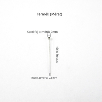 Réz gömbfejű csapok DIY ékszerekhez, elektrolitikus réz felülettel, 10 000 darabos csomag