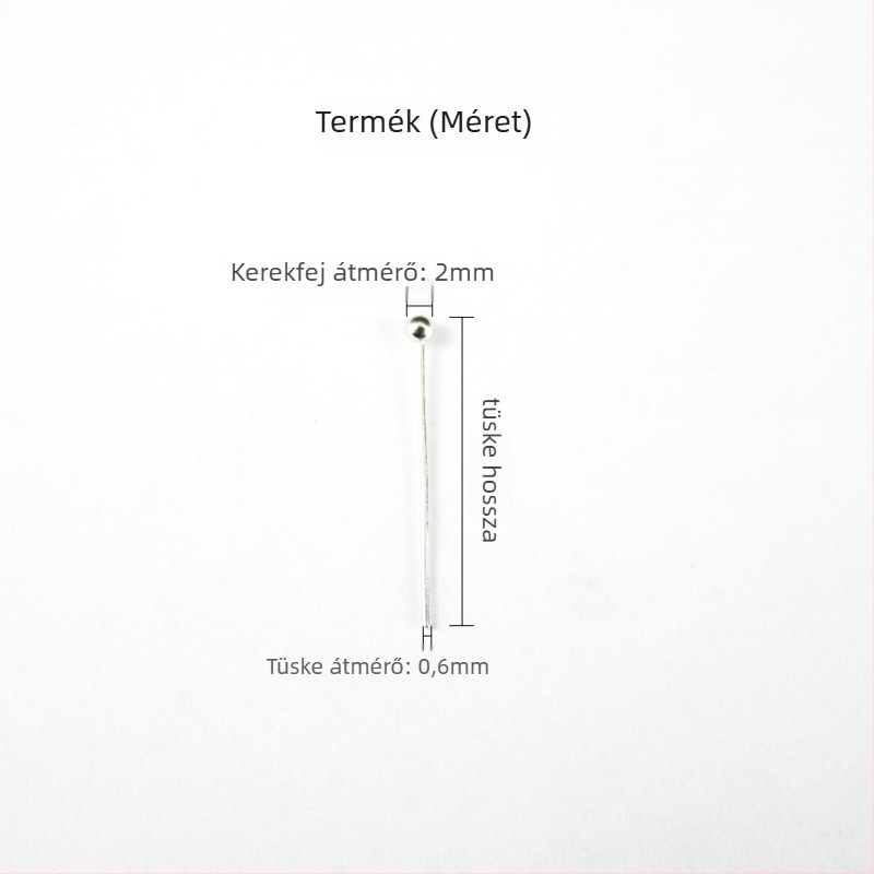 Réz gömbfejű csapok DIY ékszerekhez, elektrolitikus réz felülettel, 10 000 darabos csomag