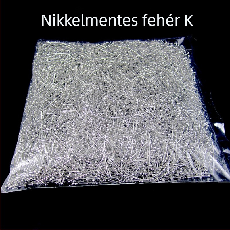 Réz gömbfejű csapok DIY ékszerekhez, elektrolitikus réz felülettel, 10 000 darabos csomag