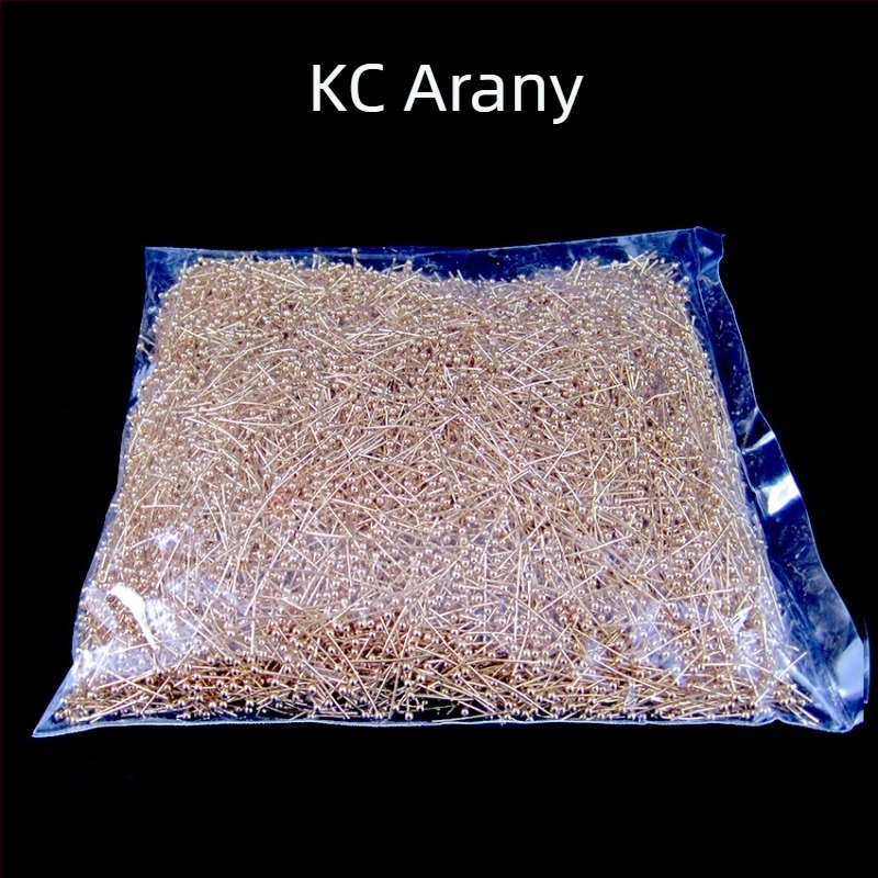 Réz gömbfejű csapok DIY ékszerekhez, elektrolitikus réz felülettel, 10 000 darabos csomag