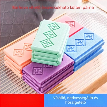 Kültéri összecsukható ülőpárna, nedvességálló hab XPE anyaggal, 19 g, hordozható