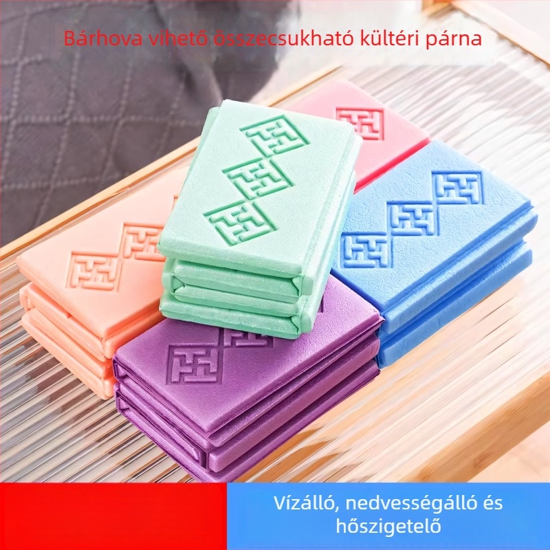 Kültéri összecsukható ülőpárna, nedvességálló hab XPE anyaggal, 19 g, hordozható