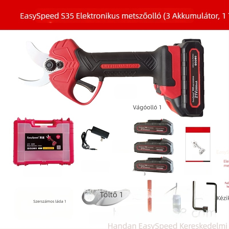 EasySpeed S35 elektromos metszőolló gyümölcsfákhoz és kerthez – lítium akkumulátorral
