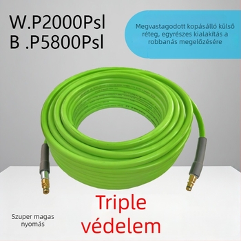 Magasnyomású tisztítócső robbanásbiztos kimenőcsővel, rugalmas háztartási vízpisztoly, PVC/PE anyag, súly 3 kg