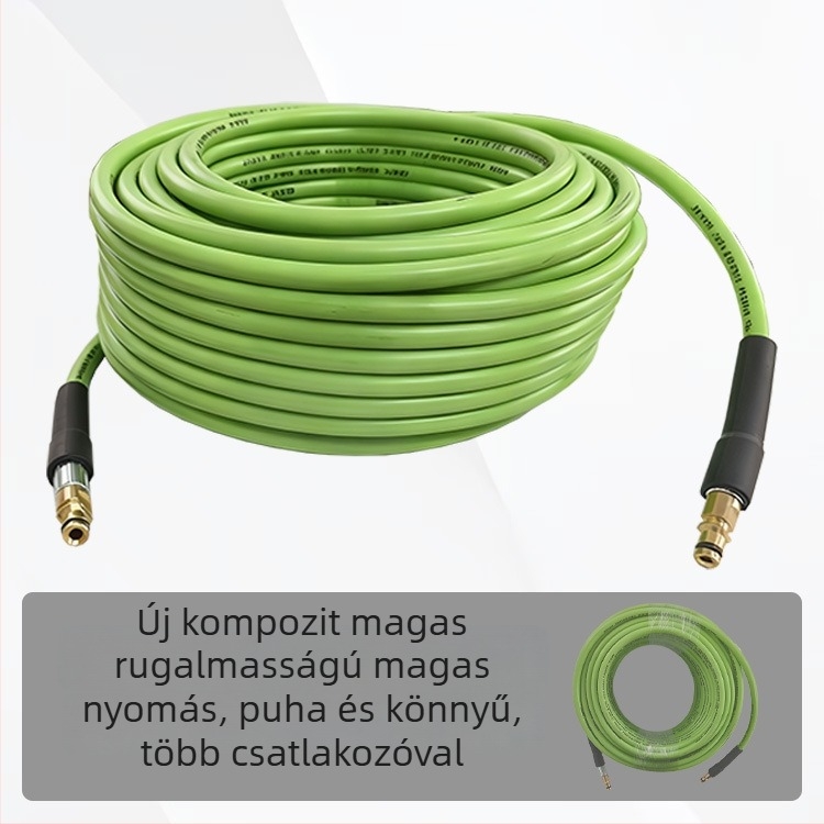 Magasnyomású tisztítócső robbanásbiztos kimenőcsővel, rugalmas háztartási vízpisztoly, PVC/PE anyag, súly 3 kg