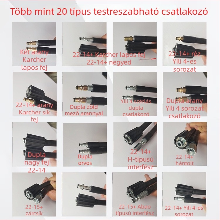 Magasnyomású tisztítócső robbanásbiztos kimenőcsővel, rugalmas háztartási vízpisztoly, PVC/PE anyag, súly 3 kg