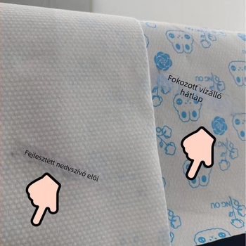 Egyszer használatos fodrászati törölköző, vízálló vállpárna, fa rostból készült, 140 g, vízfelvétel 0–5 s, logó nyomtatás lehetőség