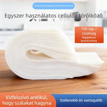 Egyszer használatos lábtörölköző, nedvszívó faalapú cellulózból, spa- és pedikűr célra, testreszabható