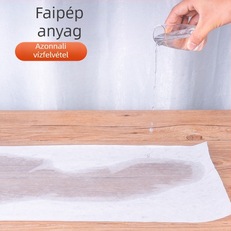 Egyszer használatos lábtörölköző, nedvszívó faalapú cellulózból, spa- és pedikűr célra, testreszabható